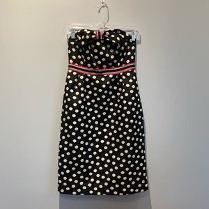 Anthropologie Moulinette Seours Strapless Polka Dot Dress